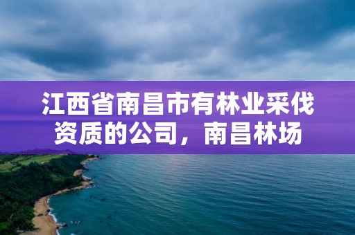 江西省南昌市有林业采伐资质的公司，南昌林场