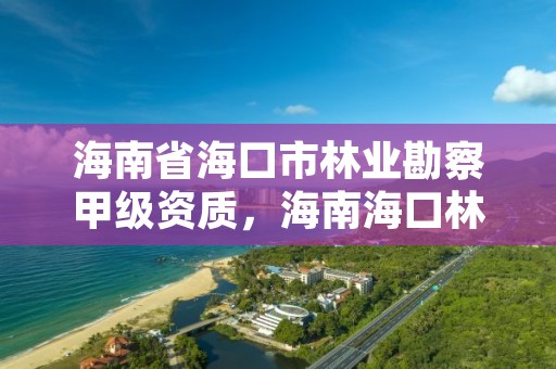 海南省海口市林业勘察甲级资质，海南海口林业局