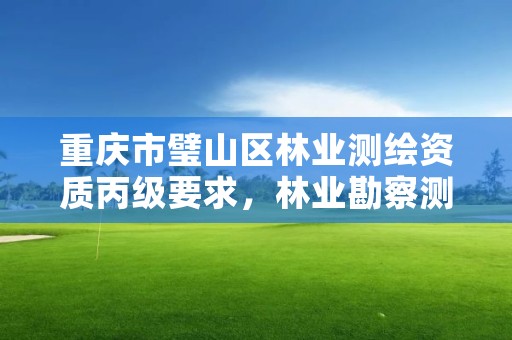 重庆市璧山区林业测绘资质丙级要求，林业勘察测绘资质