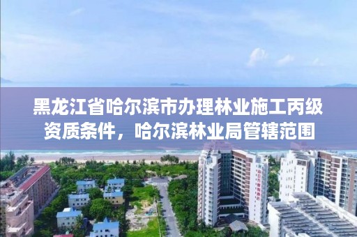 黑龙江省哈尔滨市办理林业施工丙级资质条件，哈尔滨林业局管辖范围