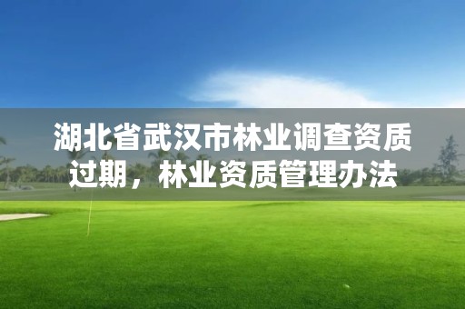 湖北省武汉市林业调查资质过期，林业资质管理办法