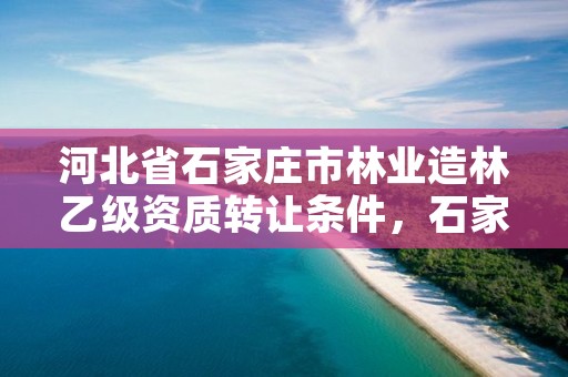 河北省石家庄市林业造林乙级资质转让条件，石家庄林业厅