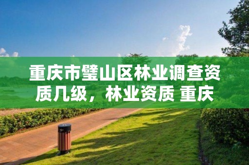 重庆市璧山区林业调查资质几级，林业资质 重庆