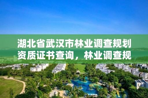 湖北省武汉市林业调查规划资质证书查询，林业调查规划设计资质公示