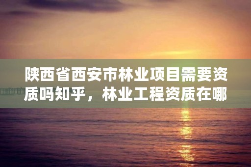 陕西省西安市林业项目需要资质吗知乎，林业工程资质在哪办