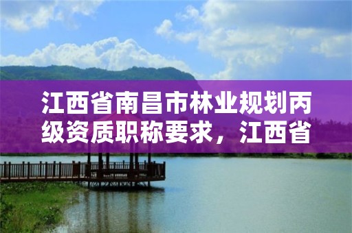 江西省南昌市林业规划丙级资质职称要求，江西省林业规划设计院