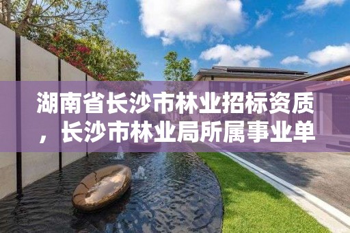 湖南省长沙市林业招标资质，长沙市林业局所属事业单位公开招聘