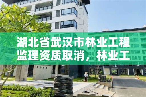 湖北省武汉市林业工程监理资质取消，林业工程监理实施细则