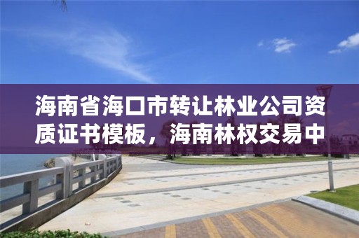 海南省海口市转让林业公司资质证书模板，海南林权交易中心