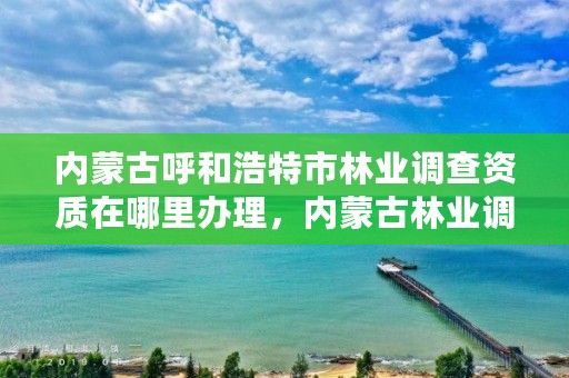 内蒙古呼和浩特市林业调查资质在哪里办理，内蒙古林业调查设计