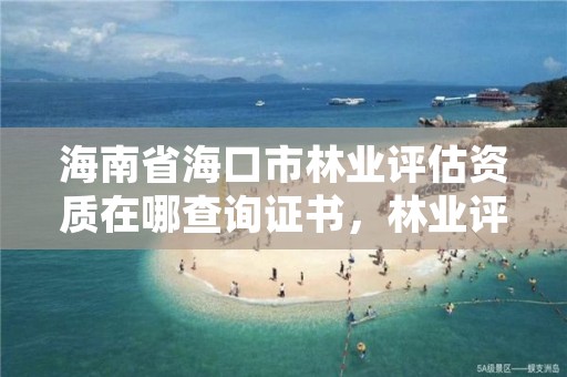 海南省海口市林业评估资质在哪查询证书，林业评估咨询公司