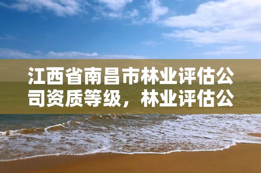 江西省南昌市林业评估公司资质等级，林业评估公司资质有几类