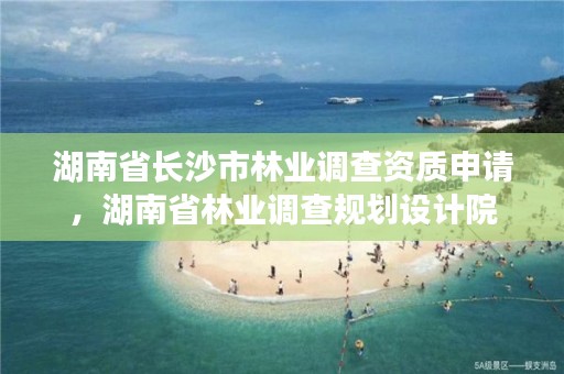 湖南省长沙市林业调查资质申请，湖南省林业调查规划设计院