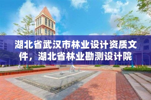 湖北省武汉市林业设计资质文件，湖北省林业勘测设计院