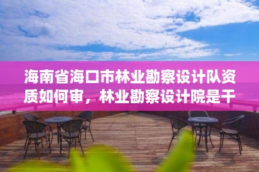 海南省海口市林业勘察设计队资质如何审，林业勘察设计院是干什么的