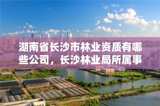 湖南省长沙市林业资质有哪些公司，长沙林业局所属事业单位