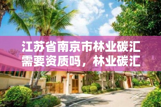 江苏省南京市林业碳汇需要资质吗，林业碳汇项目的申请主体包含哪些