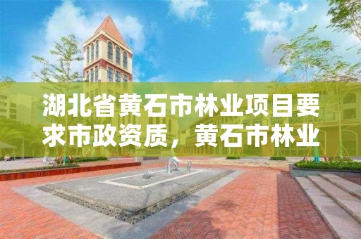 湖北省黄石市林业项目要求市政资质，黄石市林业局官网