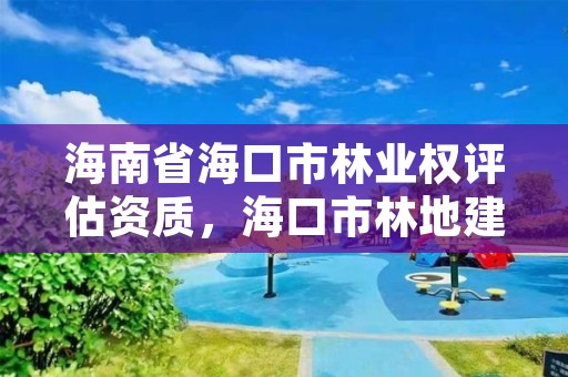 海南省海口市林业权评估资质，海口市林地建设用地指标