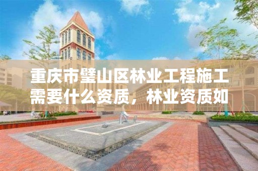 重庆市璧山区林业工程施工需要什么资质，林业资质如何申请办理