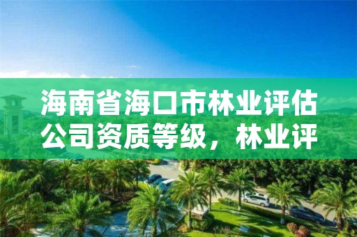 海南省海口市林业评估公司资质等级，林业评估公司成立有条件