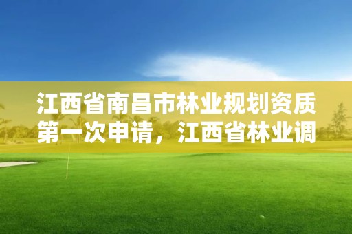 江西省南昌市林业规划资质第一次申请，江西省林业调查规划设计协会