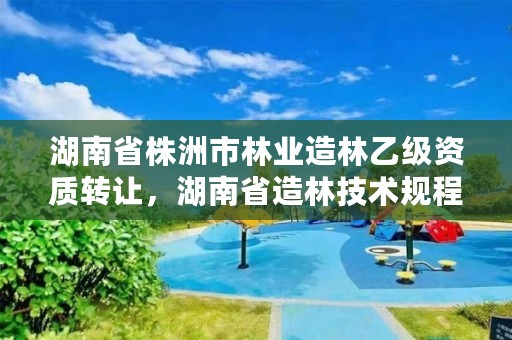 湖南省株洲市林业造林乙级资质转让，湖南省造林技术规程