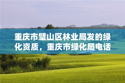 重庆市璧山区林业局发的绿化资质，重庆市绿化局电话