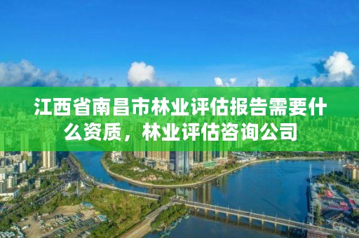 江西省南昌市林业评估报告需要什么资质，林业评估咨询公司