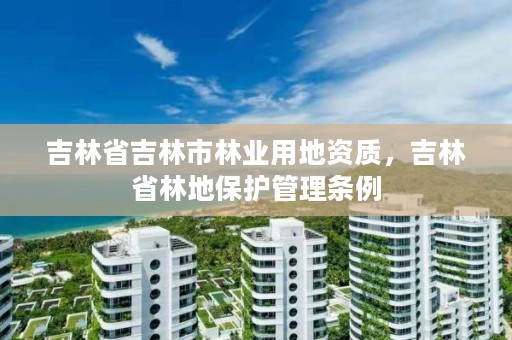 吉林省吉林市林业用地资质，吉林省林地保护管理条例