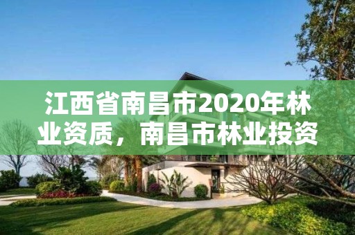 江西省南昌市2020年林业资质，南昌市林业投资发展有限公司