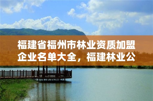 福建省福州市林业资质加盟企业名单大全，福建林业公司