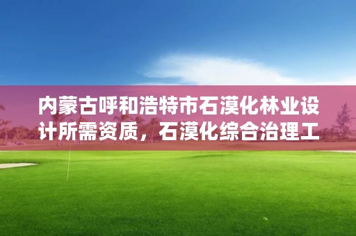 内蒙古呼和浩特市石漠化林业设计所需资质，石漠化综合治理工程编制单位资质