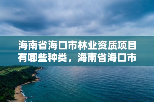 海南省海口市林业资质项目有哪些种类，海南省海口市林业资质项目有哪些种类名称