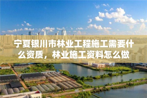 宁夏银川市林业工程施工需要什么资质，林业施工资料怎么做