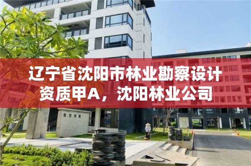 辽宁省沈阳市林业勘察设计资质甲A，沈阳林业公司