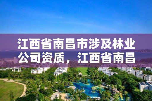 江西省南昌市涉及林业公司资质，江西省南昌市涉及林业公司资质的企业