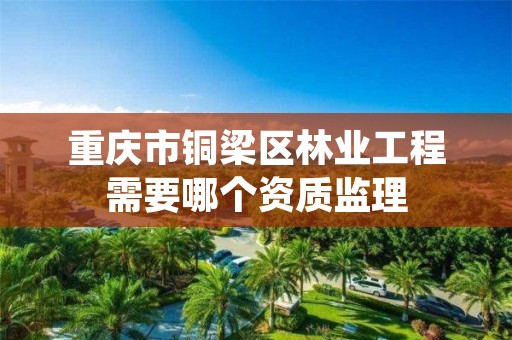 重庆市铜梁区林业工程需要哪个资质监理