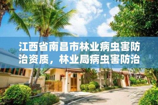 江西省南昌市林业病虫害防治资质，林业局病虫害防治