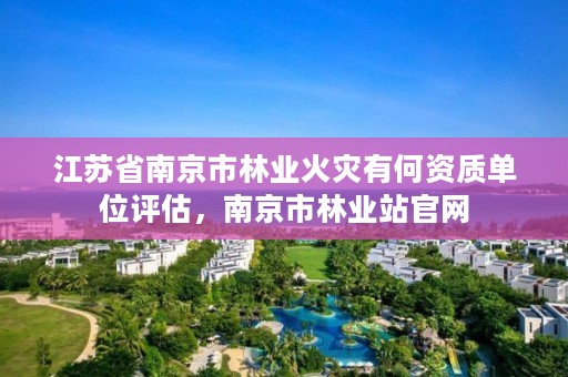 江苏省南京市林业火灾有何资质单位评估，南京市林业站官网