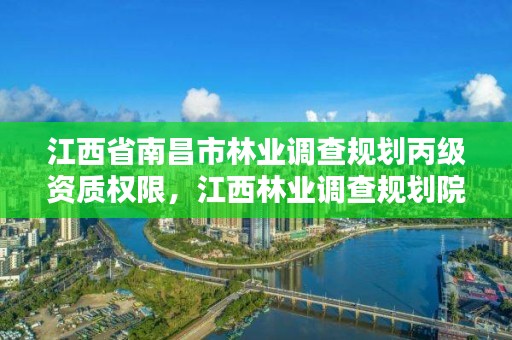 江西省南昌市林业调查规划丙级资质权限，江西林业调查规划院