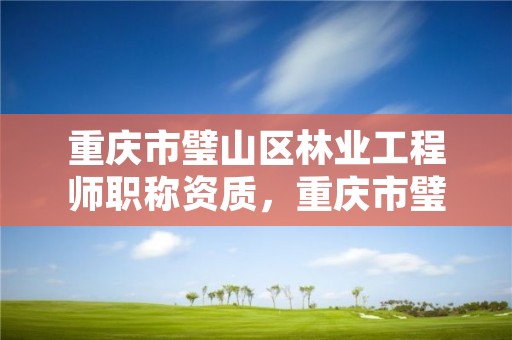 重庆市璧山区林业工程师职称资质，重庆市璧山区林业工程师职称资质查询