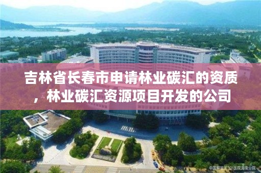 吉林省长春市申请林业碳汇的资质，林业碳汇资源项目开发的公司