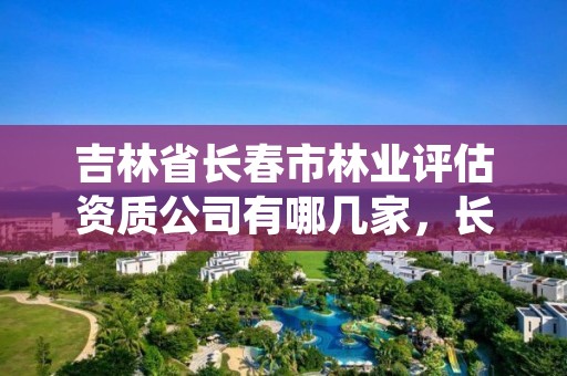 吉林省长春市林业评估资质公司有哪几家，长春林业中级人民法院