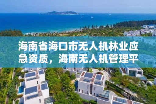 海南省海口市无人机林业应急资质，海南无人机管理平台