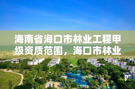 海南省海口市林业工程甲级资质范围，海口市林业局官网