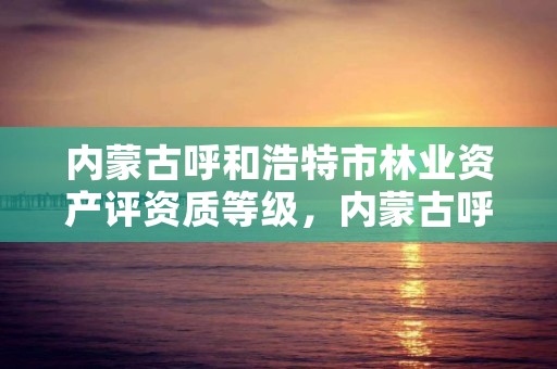 内蒙古呼和浩特市林业资产评资质等级，内蒙古呼和浩特林业局