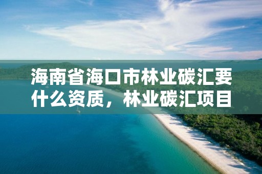 海南省海口市林业碳汇要什么资质，林业碳汇项目怎么申请