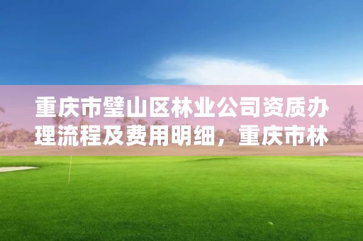 重庆市璧山区林业公司资质办理流程及费用明细，重庆市林业投资开发有限责任公司电话