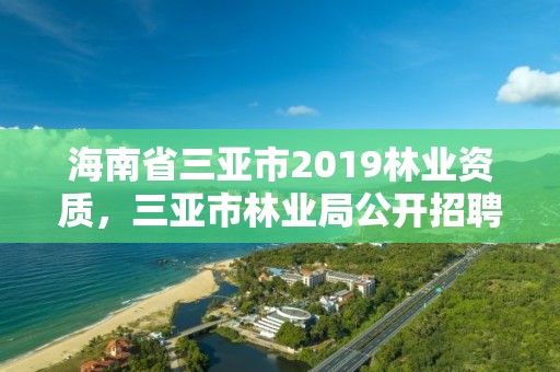 海南省三亚市2019林业资质，三亚市林业局公开招聘